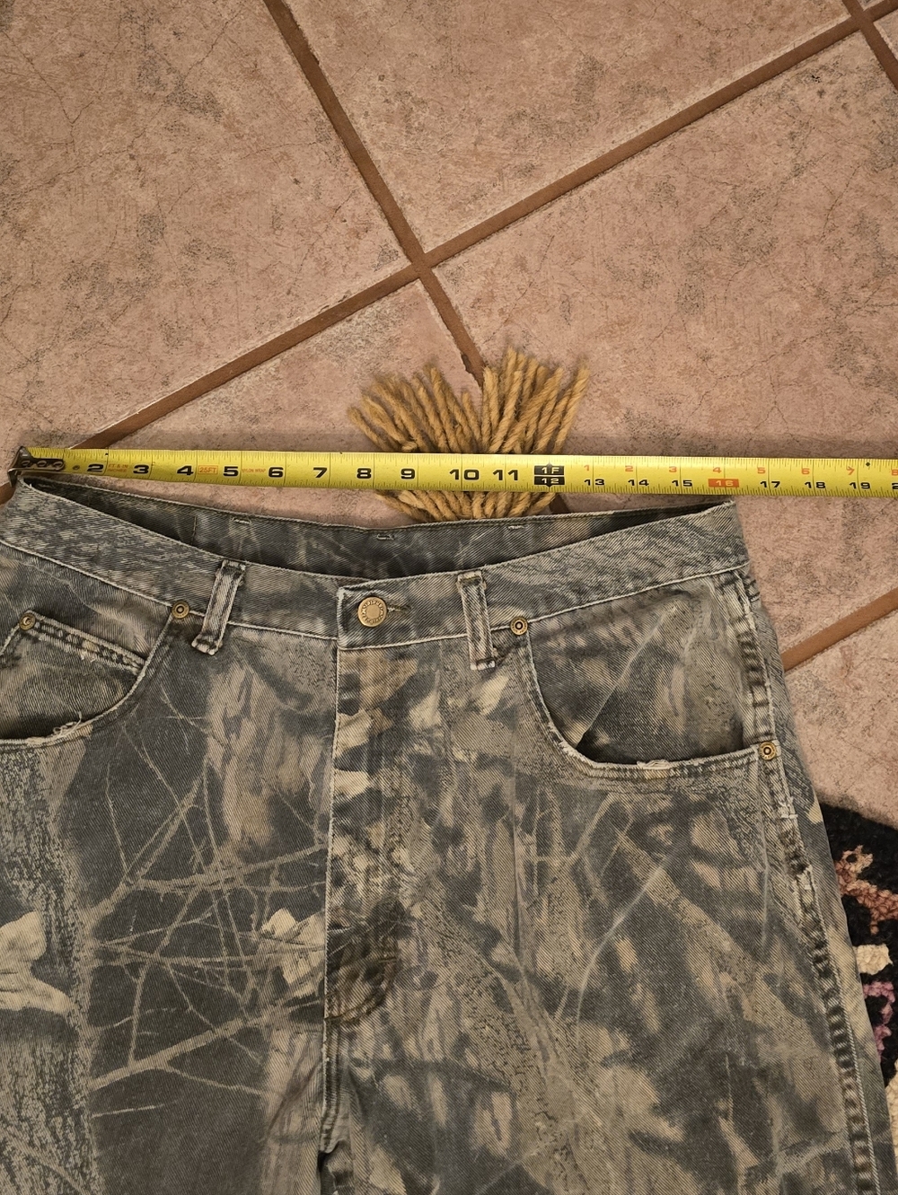 🔥🔥Wrangler Double Knee Y2k Camo Mossy Oak Jeans🔥🔥 Size 33W X 32L Skater Camo - Picture 4 of 8